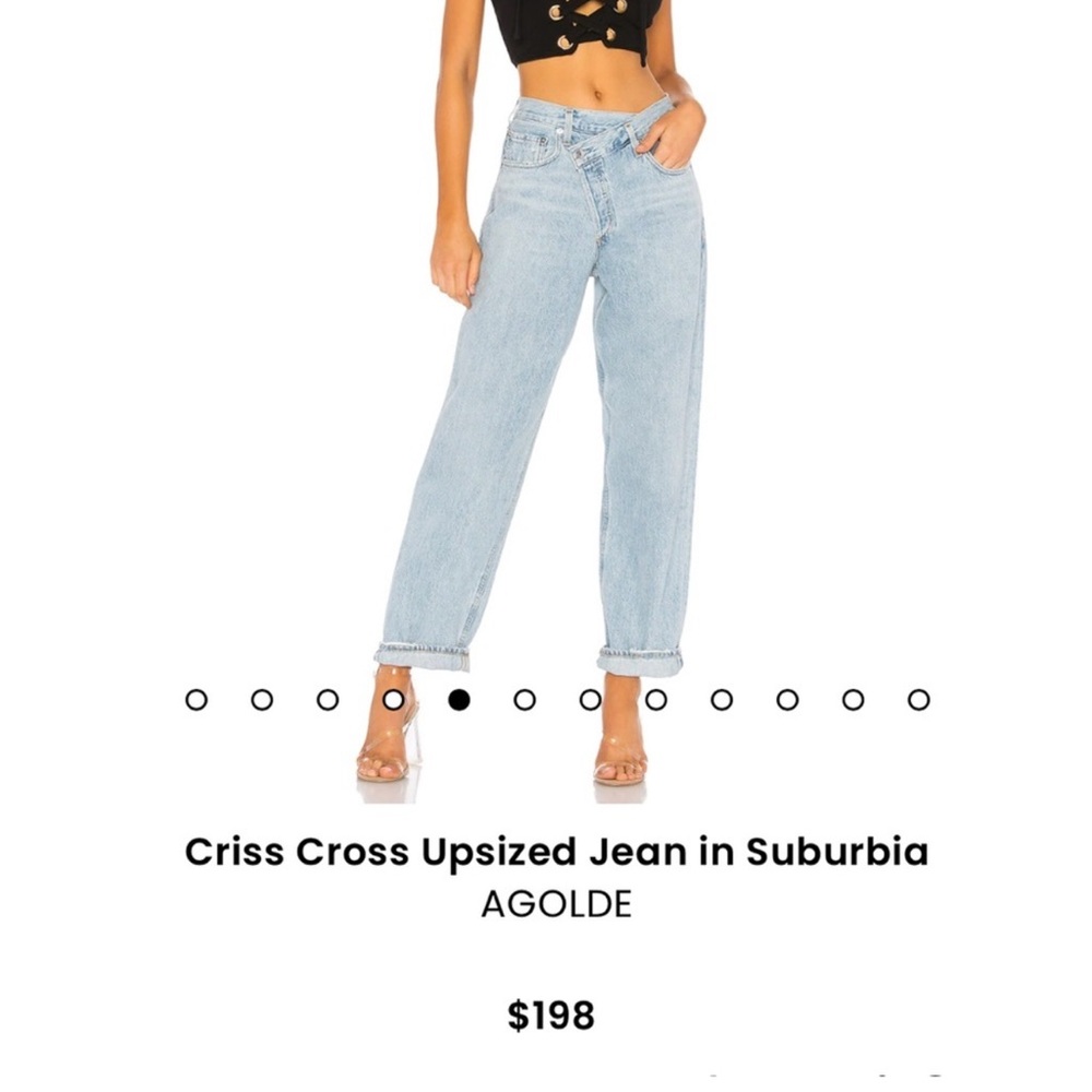 Agolde Upsize Criss Cross Jeans